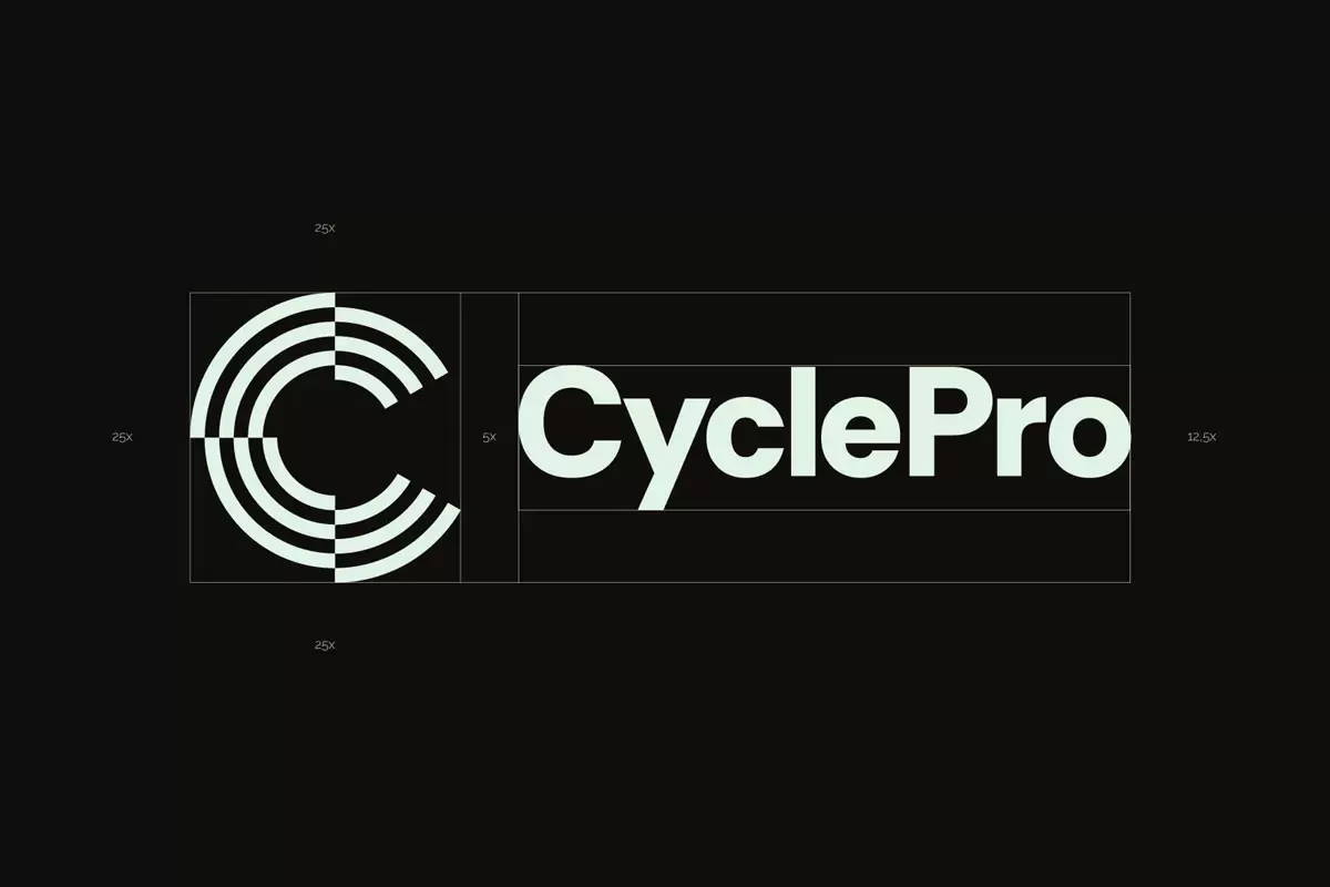 巴西CyclePro自行车商店反白logo
