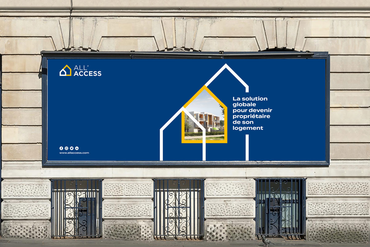 法国All'Access地产品牌形象设计案例-地产行业VI设计方案