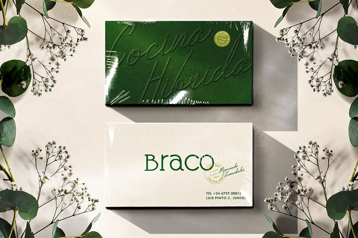 西班牙Braco餐厅品牌形象设计案例-餐饮行业VI设计方案