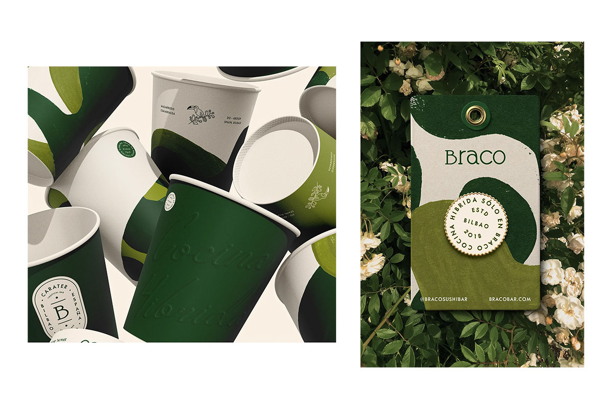 西班牙Braco餐厅品牌形象设计案例-餐饮行业VI设计方案