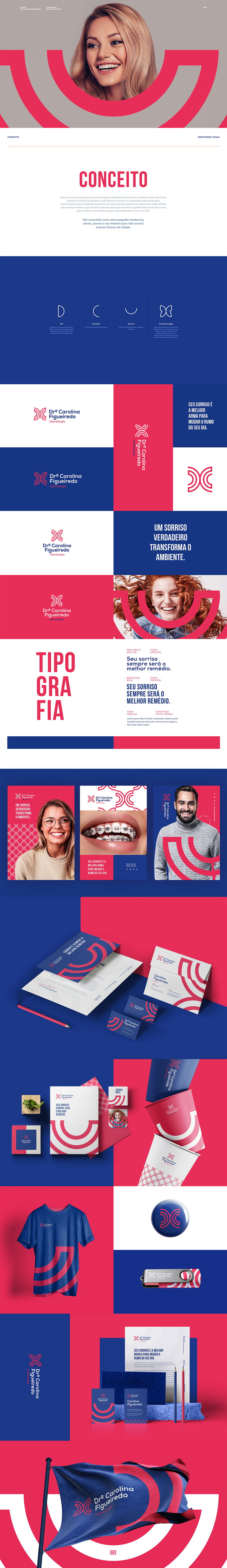 巴西Drª Carolina Figueiredo品牌形象设计案例-教育行业VI设计方案