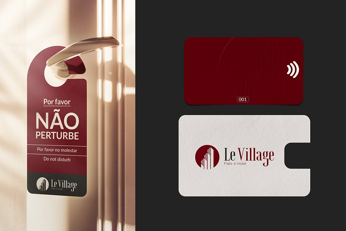 巴西Le Village公寓酒店品牌形象设计案例-酒店行业VI设计方案