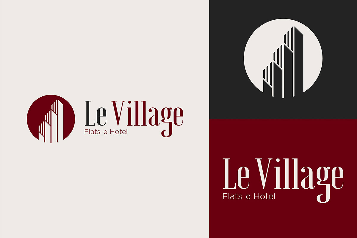 巴西Le Village公寓酒店品牌形象设计案例-酒店行业VI设计方案