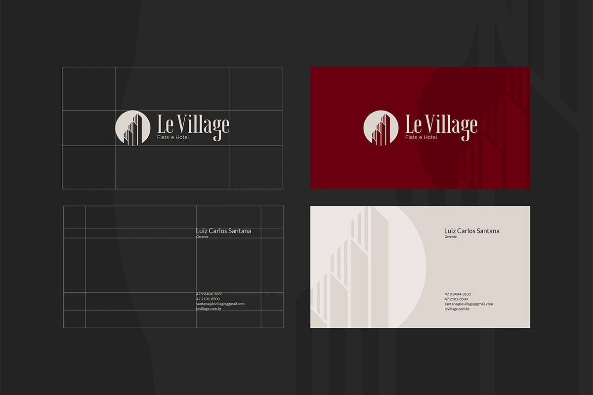 巴西Le Village公寓酒店品牌形象设计案例-酒店行业VI设计方案
