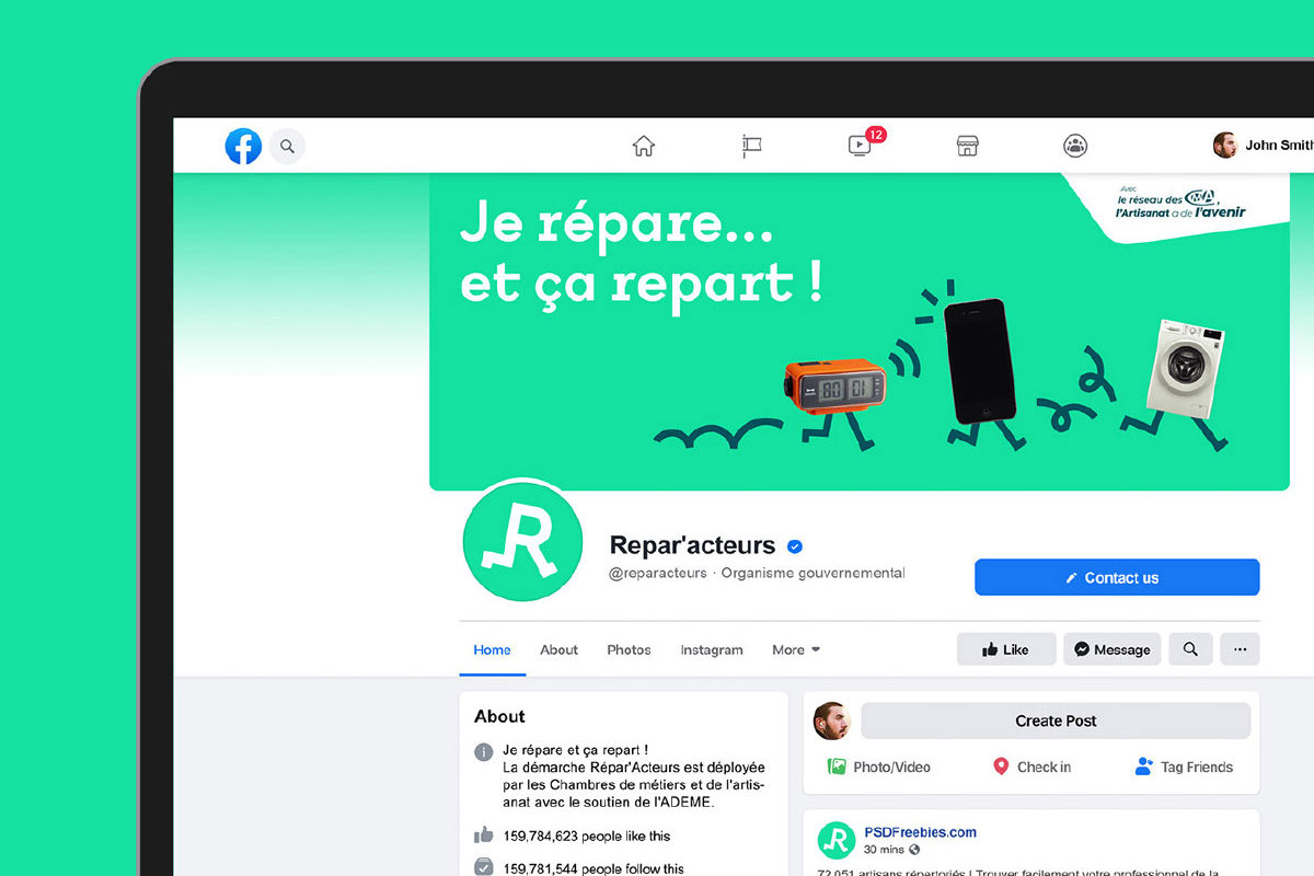 Répar'acteurs维修品牌形象设计案例-服务行业VI设计方案