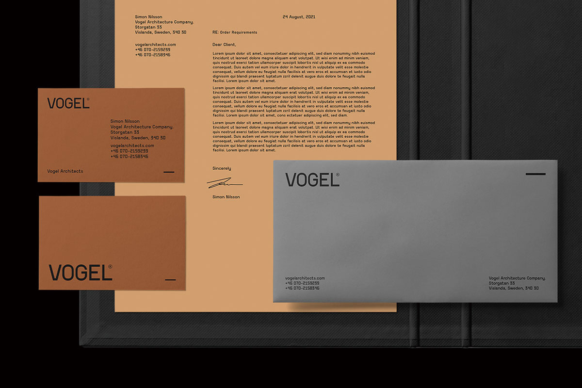 VOGELArchitects建筑事务所品牌形象设计-建筑行业VI设计方案