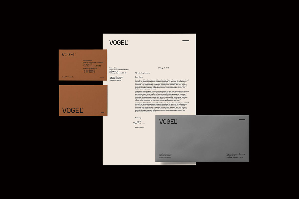VOGELArchitects建筑事务所品牌形象设计-建筑行业VI设计方案