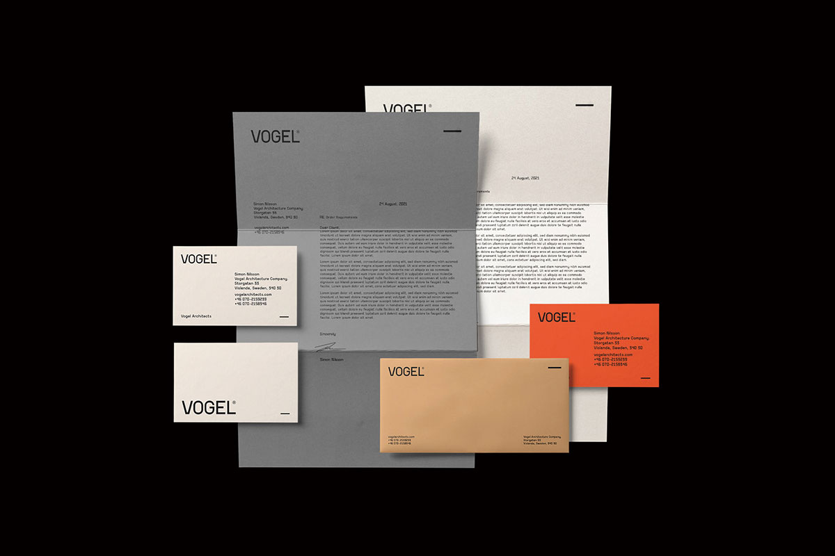 VOGELArchitects建筑事务所品牌形象设计-建筑行业VI设计方案