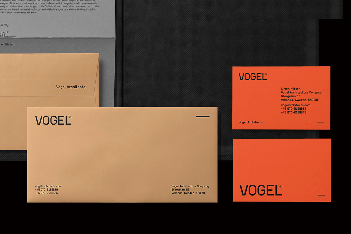 VOGELArchitects建筑事务所品牌形象设计-建筑行业VI设计方案