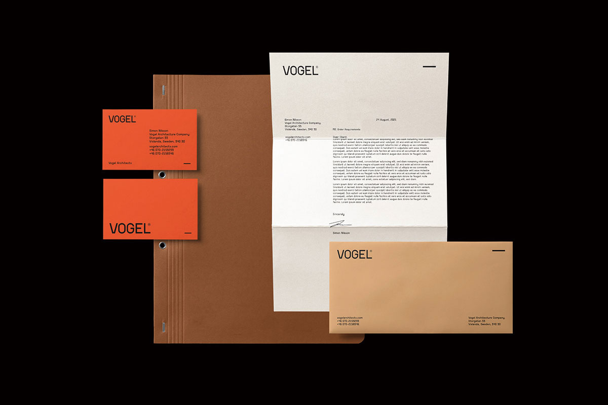 VOGELArchitects建筑事务所品牌形象设计-建筑行业VI设计方案