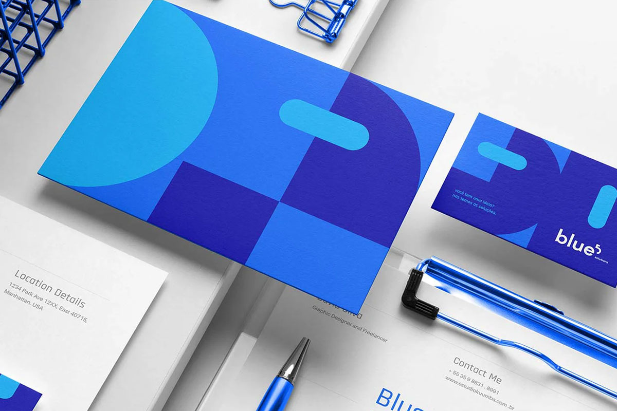 Blue 5 Solutions咨询品牌形象设计与VI设计