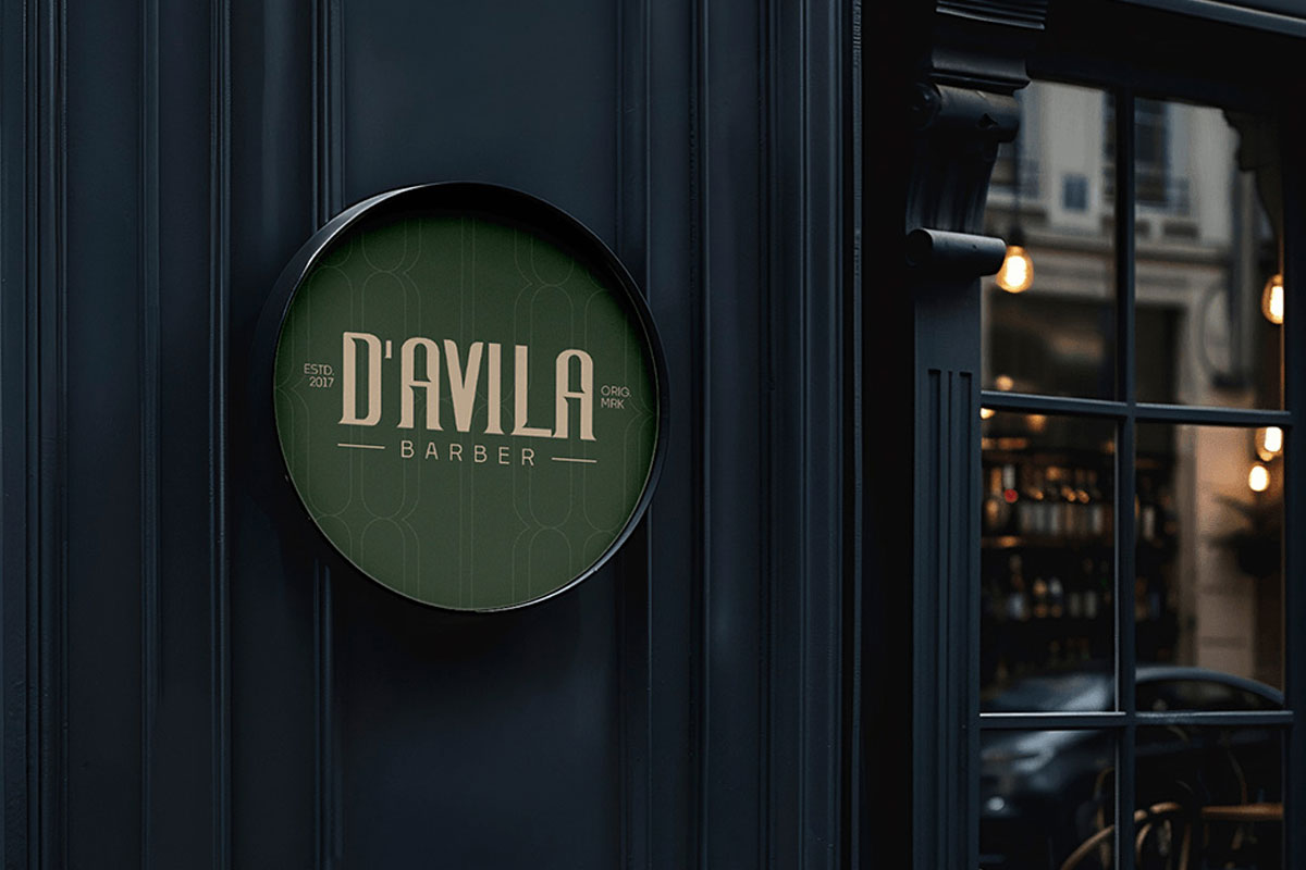 巴西D'AVILA BARBER美发品牌形象设计与VI设计