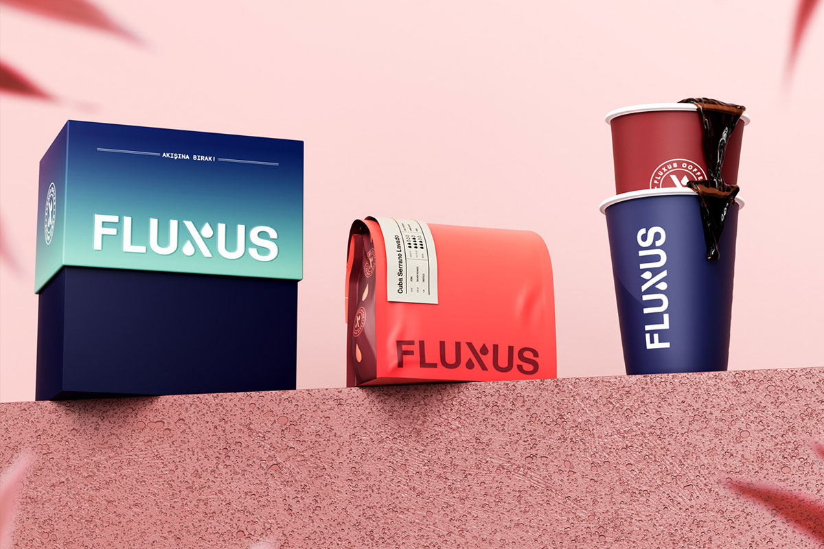 Fluxus咖啡品牌形象设计案例-食品行业VI设计方案