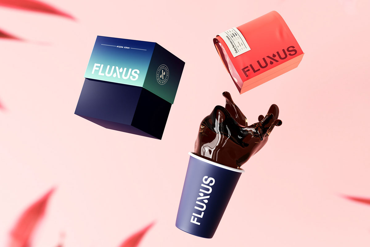Fluxus咖啡品牌形象设计案例-食品行业VI设计方案