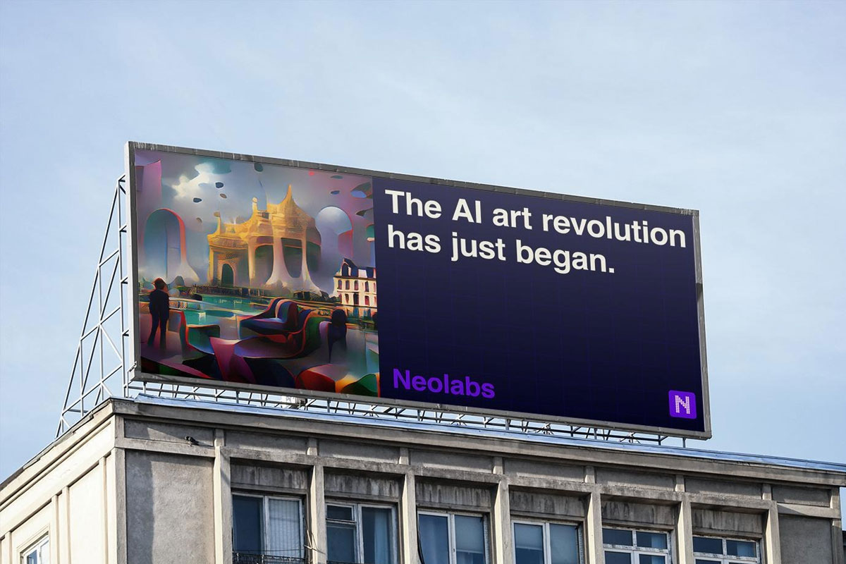 Neolabs AI艺术生成器品牌形象设计案例-软件行业VI设计方案