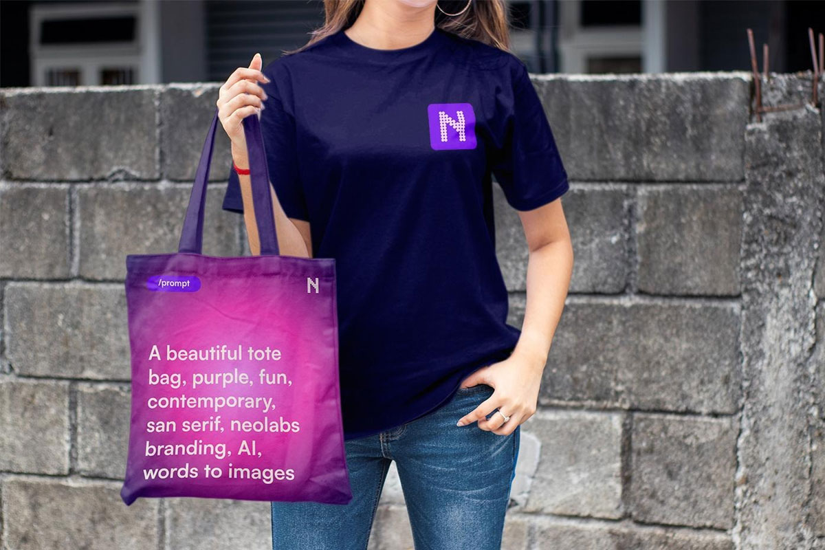 Neolabs AI艺术生成器品牌形象设计案例-软件行业VI设计方案