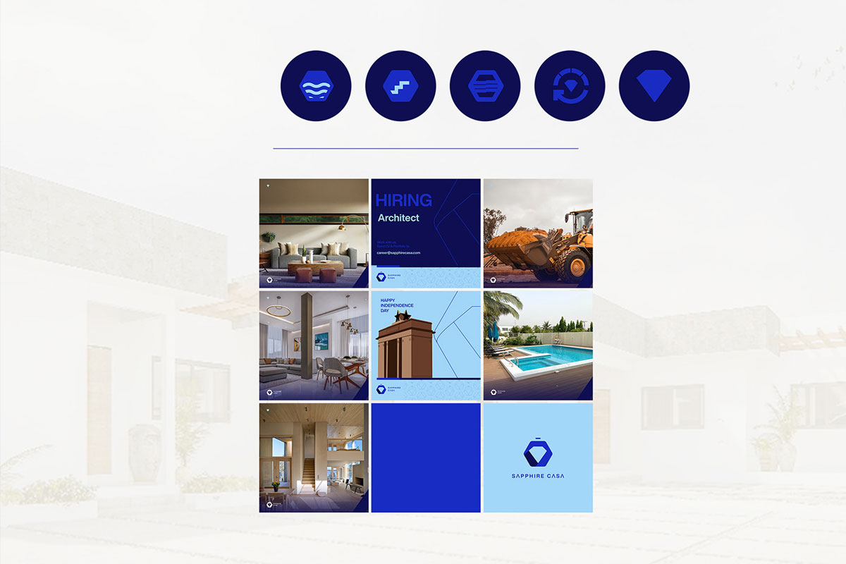 Sapphire Casa建筑品牌形象设计案例-建筑行业VI设计方案