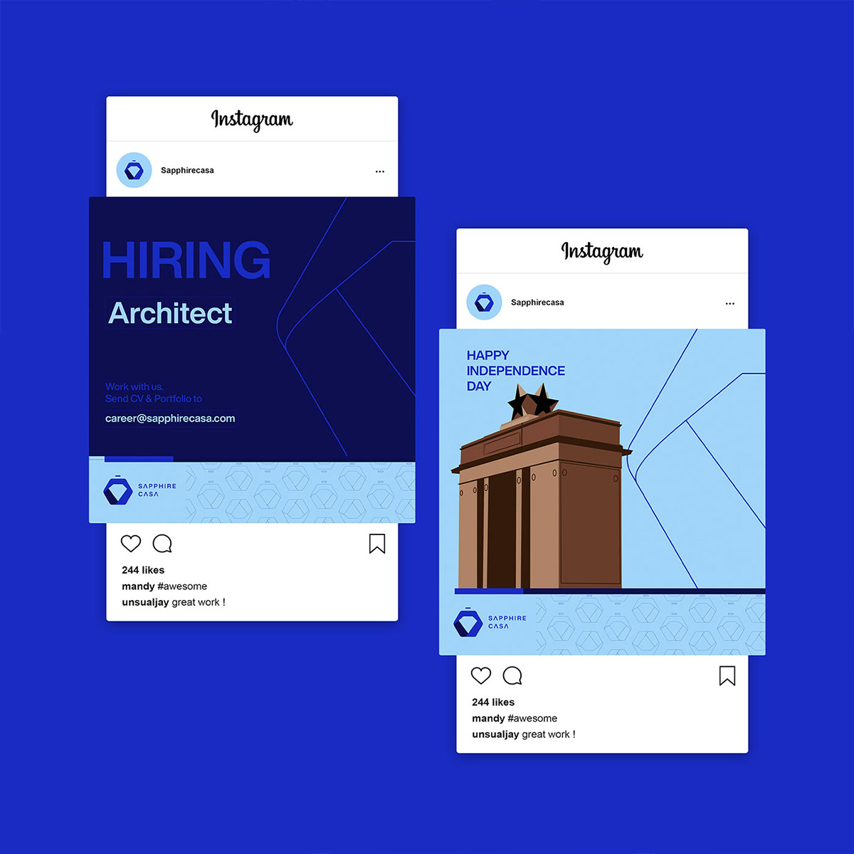 Sapphire Casa建筑品牌形象设计案例-建筑行业VI设计方案