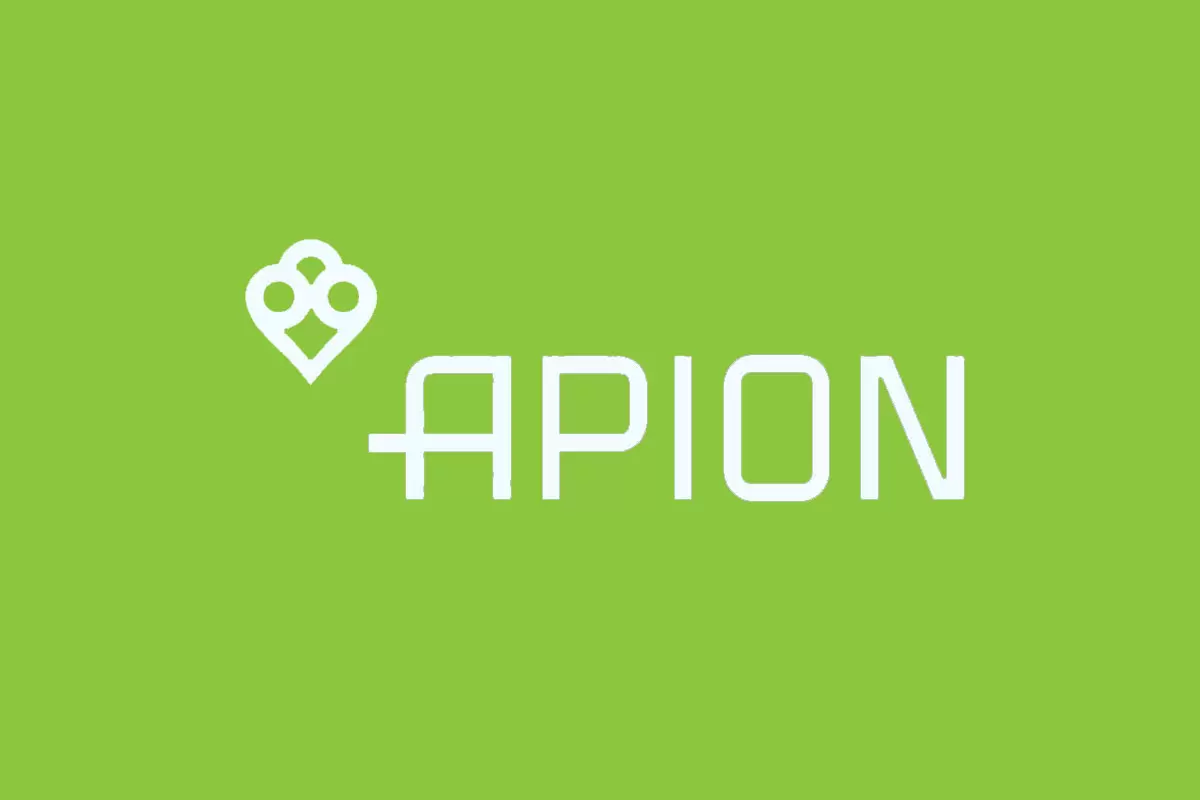 Apion地产反白logo