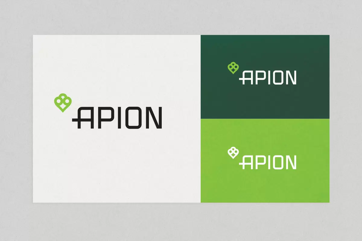 Apion地产反白logo