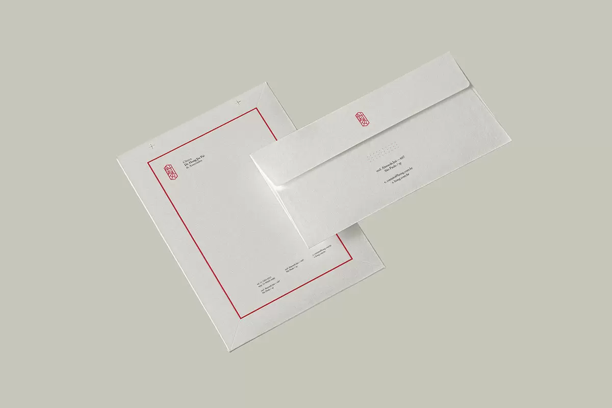 Hong Jin Pai针灸诊所信封