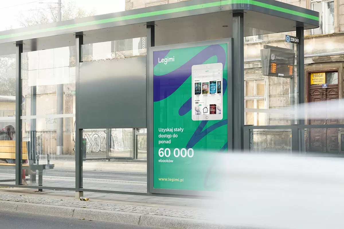Legimi电子书平台广告牌